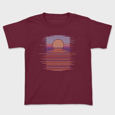 Landscape Sunset Tshirt, Tricou Copii