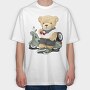 Teddy Rider, Tricou Oversize Barbati (Unisex)