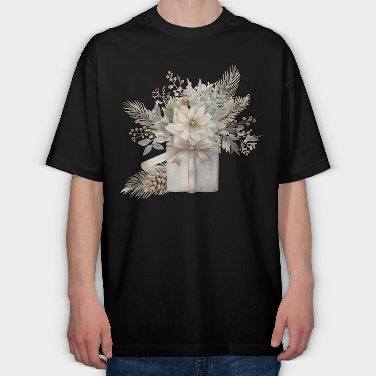 Christmas Bouquet Gift, Tricou Oversize Barbati (Unisex)