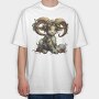 Christmas Airy Animal, Tricou Oversize Barbati (Unisex)
