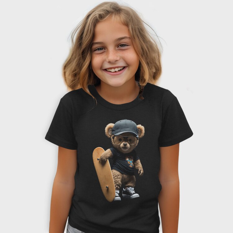 Skateboarding Teddy 1, Tricou Copii