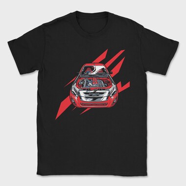 Motor Detail Red Car, Tricou Barbati (Unisex)