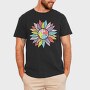 Puzzle Flower Unity, Tricou Barbati (Unisex)