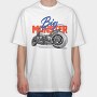 Big Monster Bike, Tricou Oversize Barbati (Unisex)