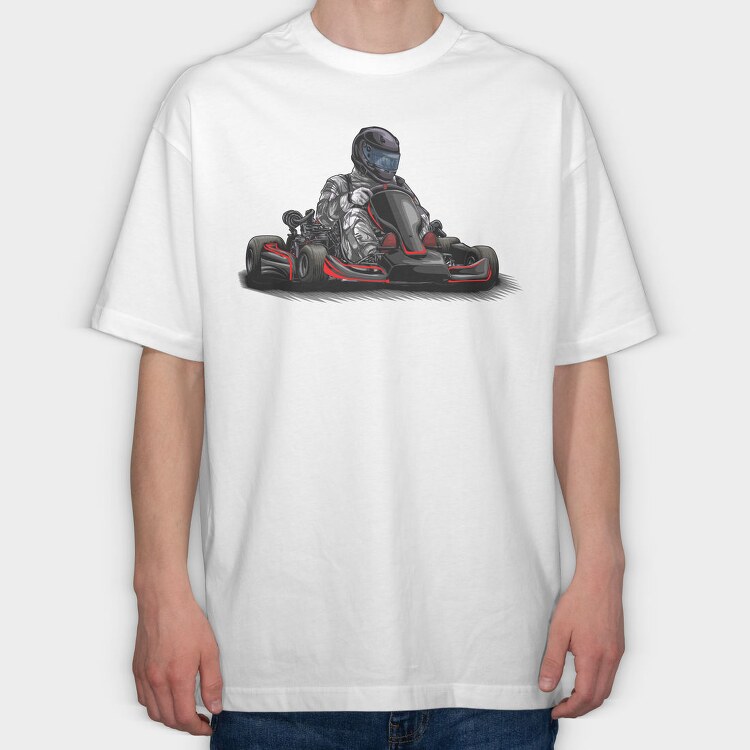 Go Kart Racer, Tricou Oversize Barbati (Unisex)