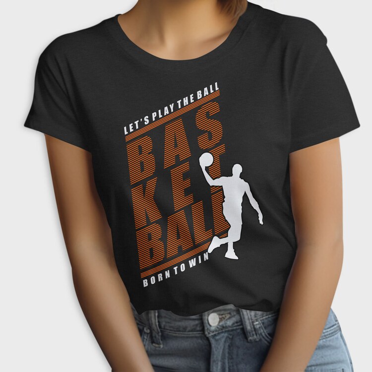 Orange Stripe Basketball, Tricou Femei