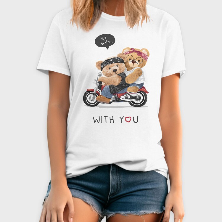 Biker Bears Better, Tricou Barbati (Unisex)