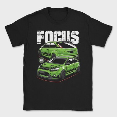 Green Focus Rs Fast Car, Tricou Barbati (Unisex)