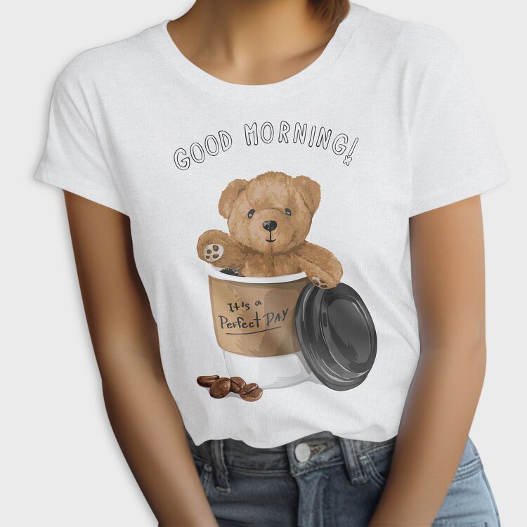 Good Morning Coffee Bear, Tricou Femei