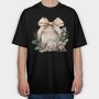 Christmas Bow Jar, Tricou Oversize Barbati (Unisex)