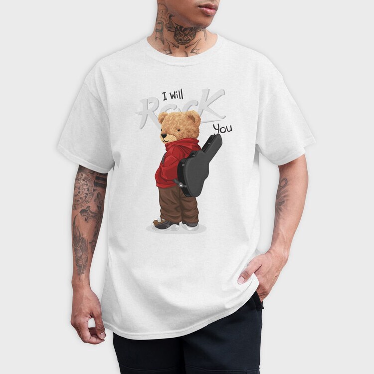 Teddy Rockstar, Tricou Barbati (Unisex)