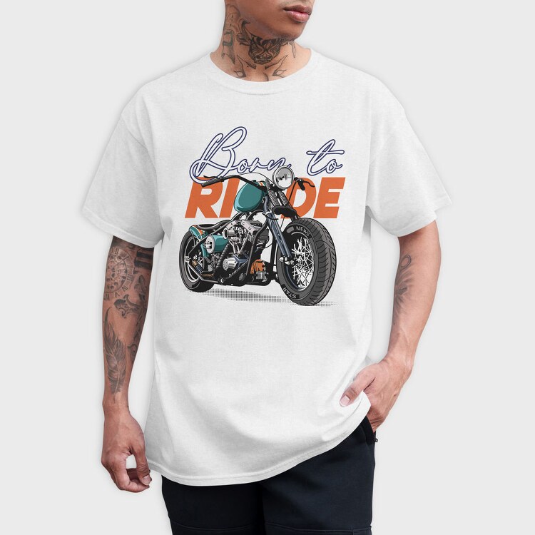 Born To Ride, Tricou Barbati (Unisex)