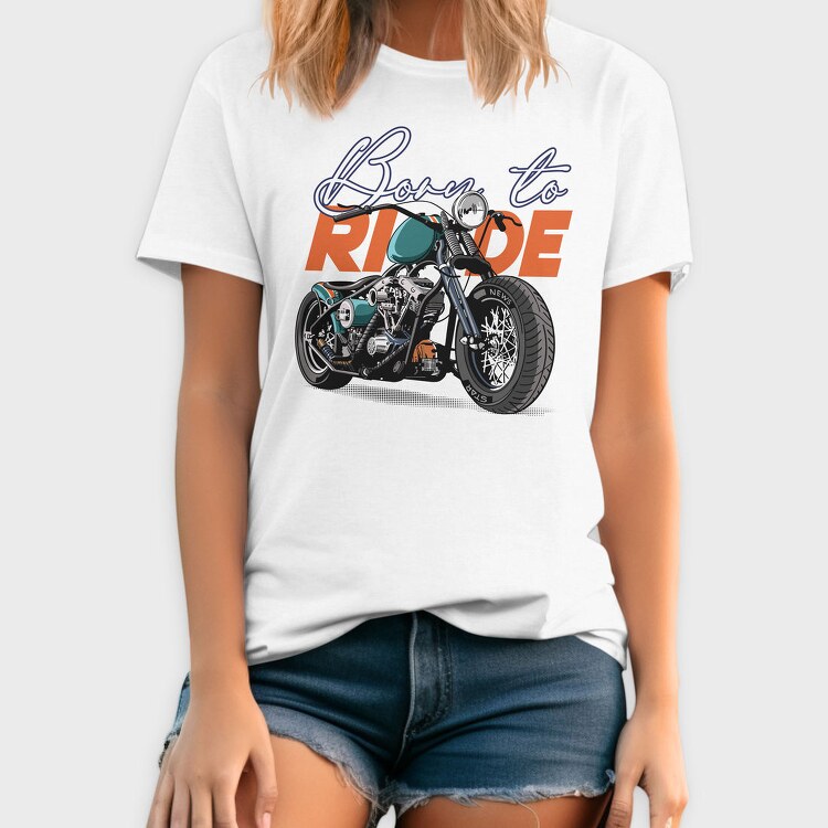 Born To Ride, Tricou Barbati (Unisex)