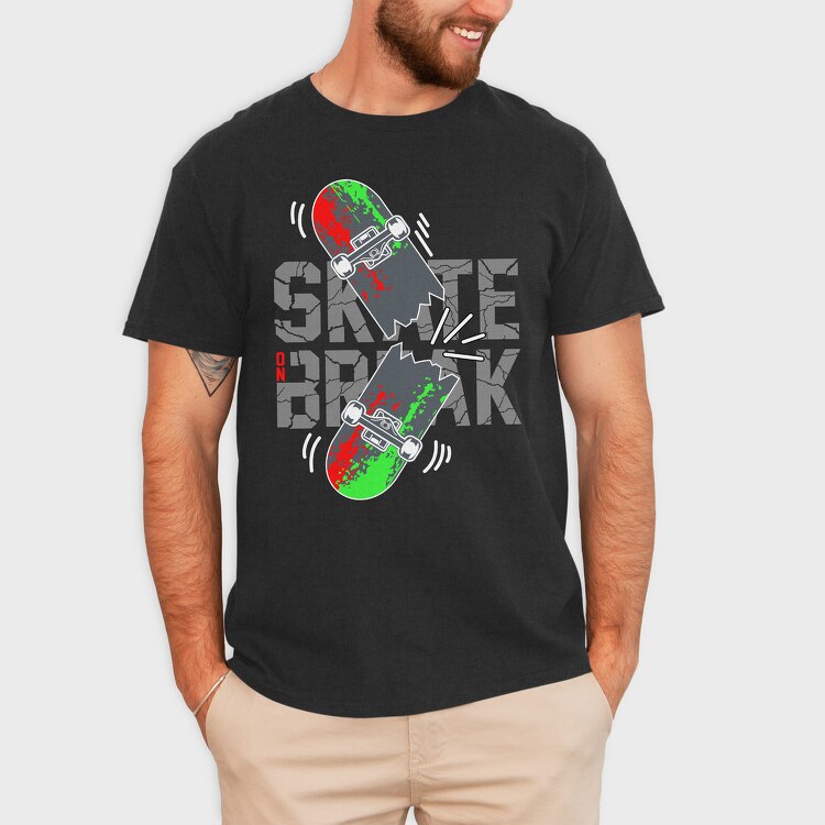 Skatebreak, Tricou Barbati (Unisex)