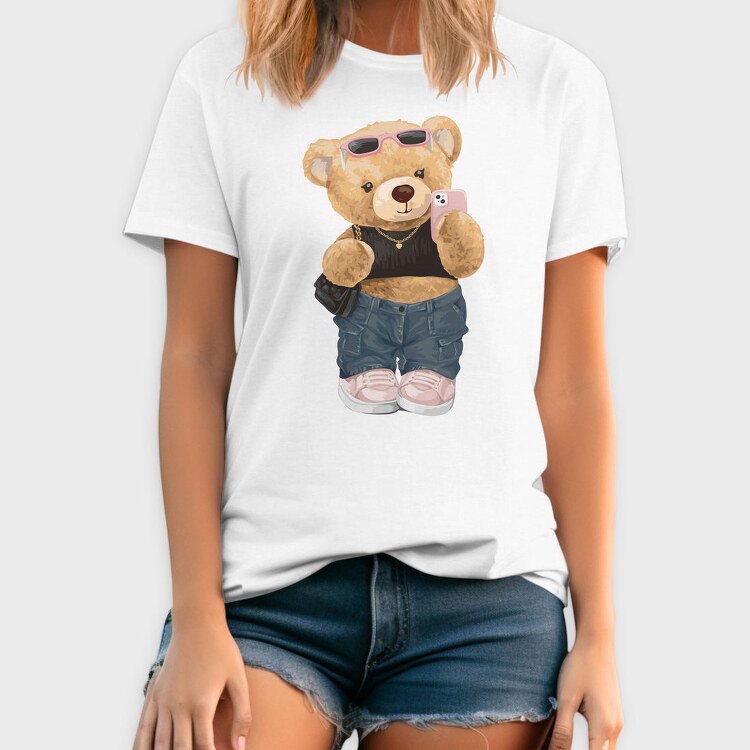 Teddy Selfie Style, Tricou Barbati (Unisex)