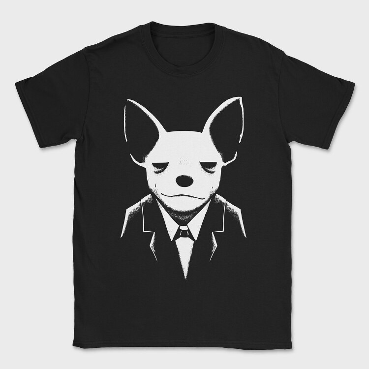 Chihuahua In Suit, Tricou Barbati (Unisex)