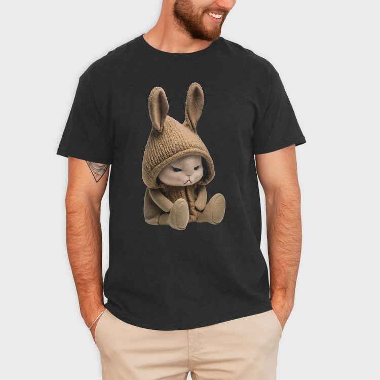 Bunny In Hood, Tricou Barbati (Unisex)
