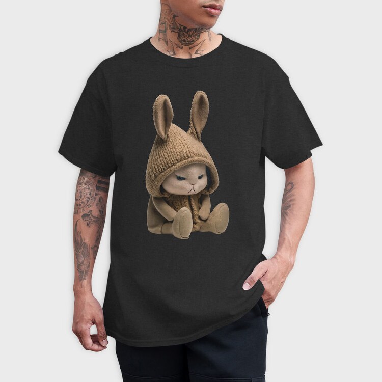 Bunny In Hood, Tricou Barbati (Unisex)