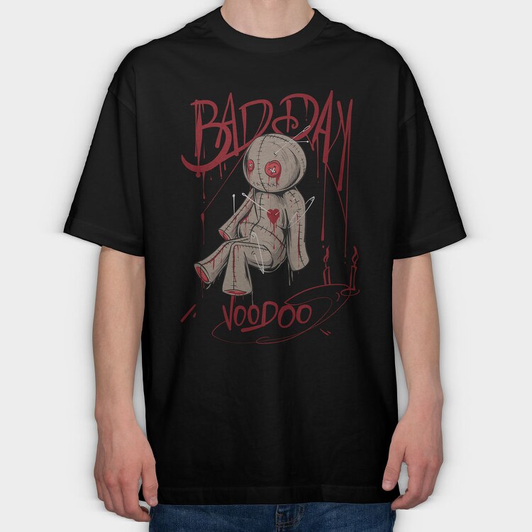 Bad Day Voodoo, Tricou Oversize Barbati (Unisex)