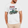 Ride Hard Stay Home, Tricou Barbati (Unisex)