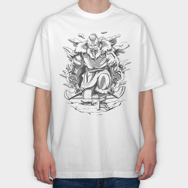 Viking Axes, Tricou Oversize Barbati (Unisex)