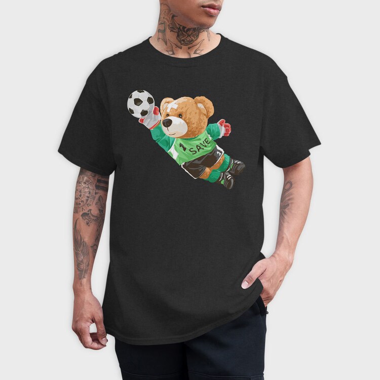 Soccer Bear Save, Tricou Barbati (Unisex)