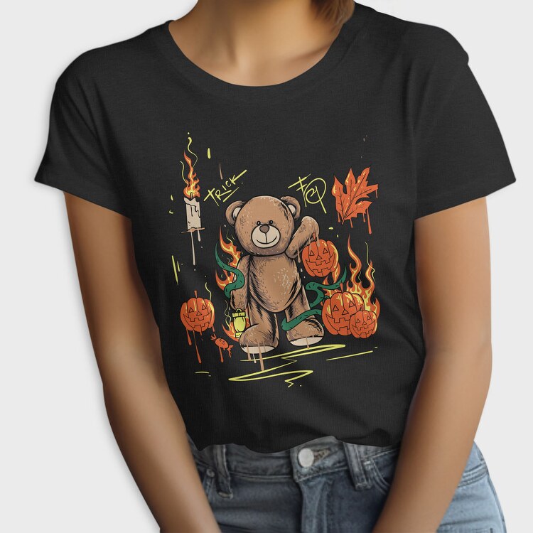 Teddy Halloween Trick, Tricou Femei