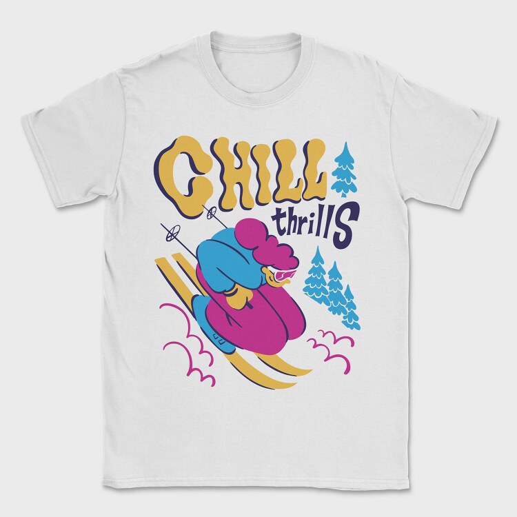 Chill Thrills Trend Winter, Tricou Barbati (Unisex)