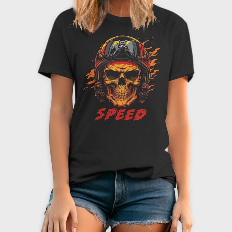 Speed Skull Racer, Tricou Barbati (Unisex)