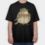 Christmas Bird Wreath, Tricou Oversize Barbati (Unisex)