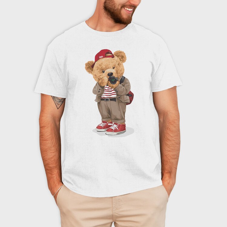 Teddy Photographer, Tricou Barbati (Unisex)