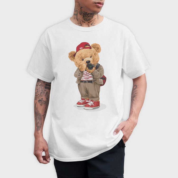 Teddy Photographer, Tricou Barbati (Unisex)