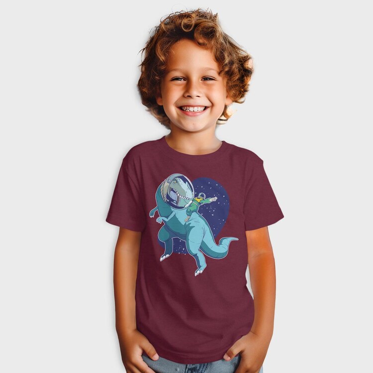 Astronaut Riding Dino, Tricou Copii