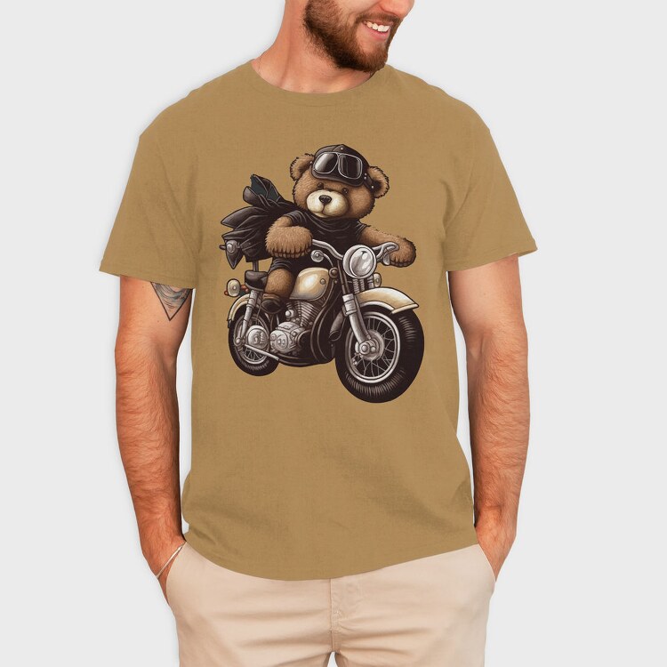 Teddy Rider 1, Tricou Barbati (Unisex)