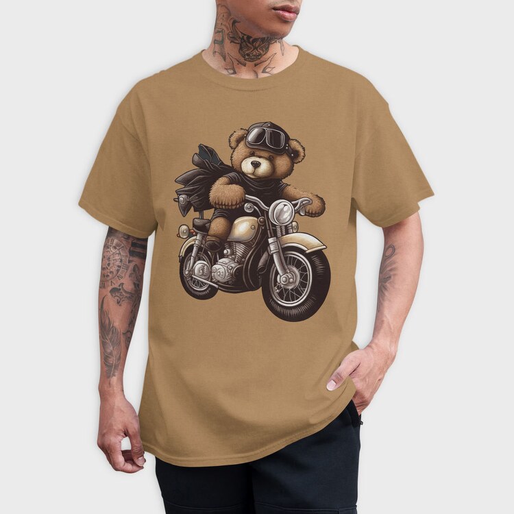 Teddy Rider 1, Tricou Barbati (Unisex)