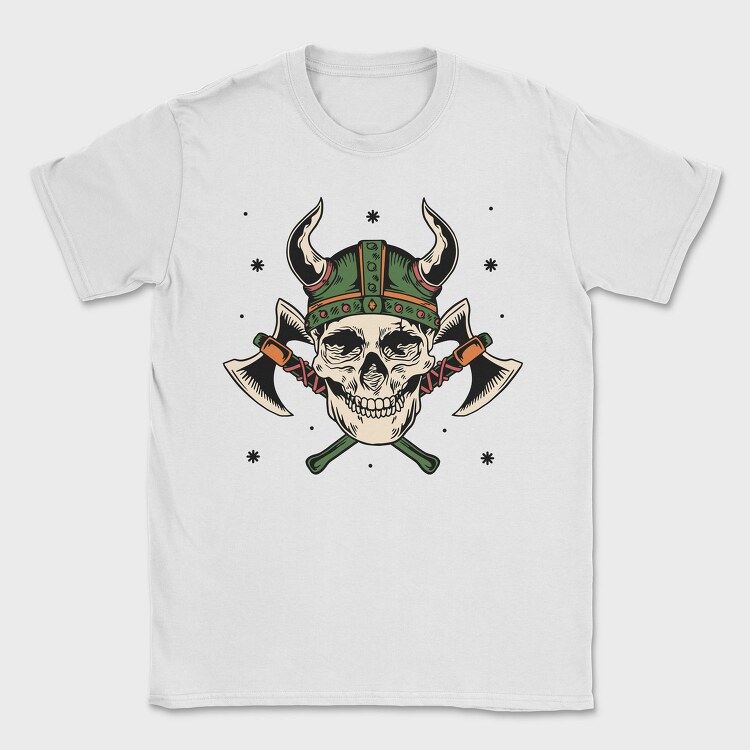 Viking Skull Axe, Tricou Barbati (Unisex)