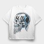 Viking Skull 5, Tricou Oversize Barbati (Unisex)