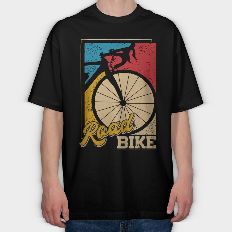 Road Bike Ride, Tricou Oversize Barbati (Unisex)