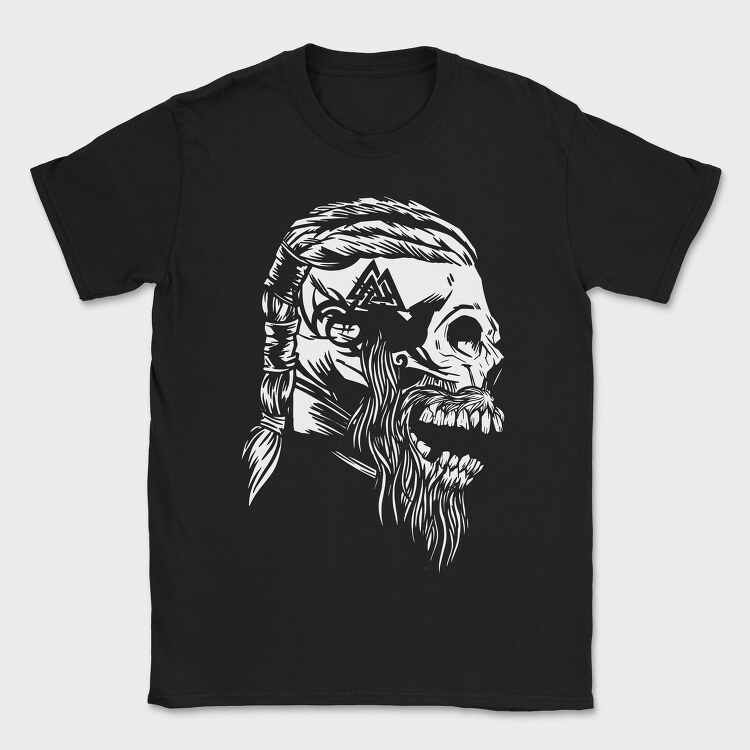Viking Skull 3, Tricou Barbati (Unisex)