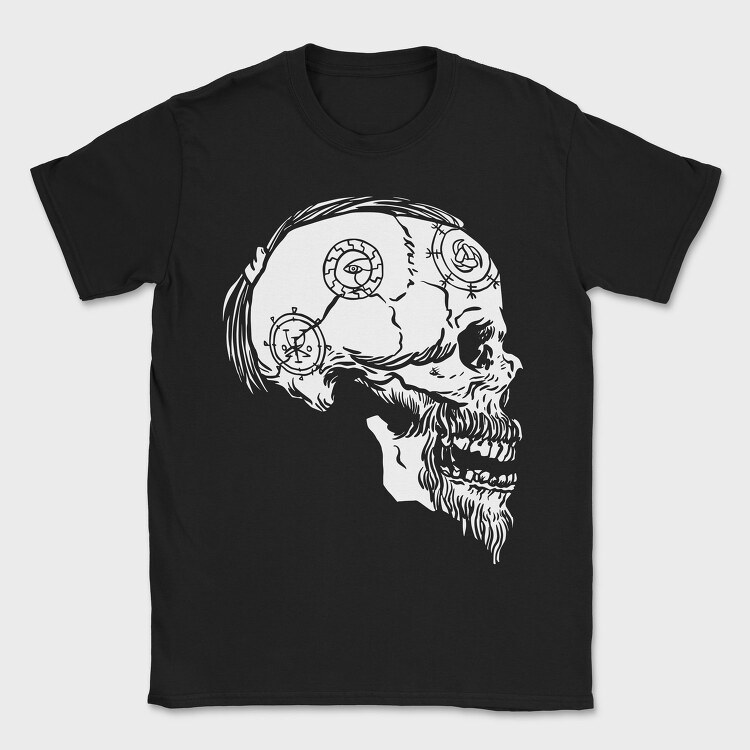 Viking Skull 2, Tricou Barbati (Unisex)