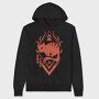 Chinese Zodiac Cat Dark Animals, Hanorac Oversize Barbati (Unisex)