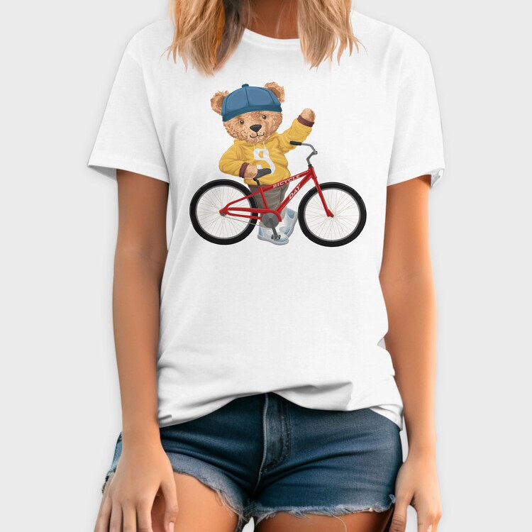 Bicycle Day Bear, Tricou Barbati (Unisex)