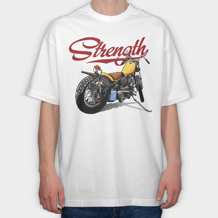 Strength Chopper, Tricou Oversize Barbati (Unisex)