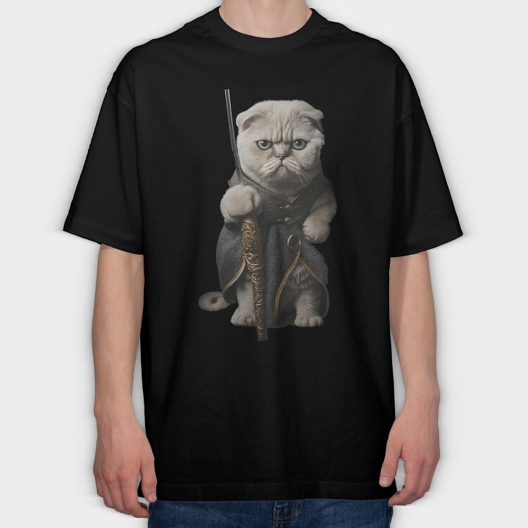 Cat Lord, Tricou Oversize Barbati (Unisex)