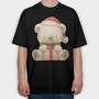 Christmas Bear Gift, Tricou Oversize Barbati (Unisex)
