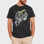 Astronaut Chimp, Tricou Barbati (Unisex)