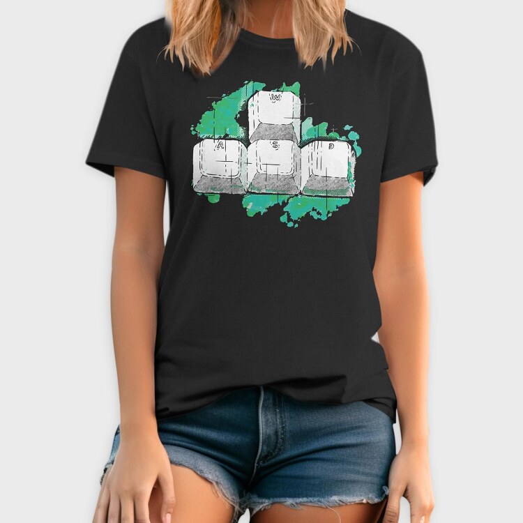 Wasd Keys, Tricou Barbati (Unisex)