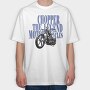 Chopper Legend Motorcycle, Tricou Oversize Barbati (Unisex)