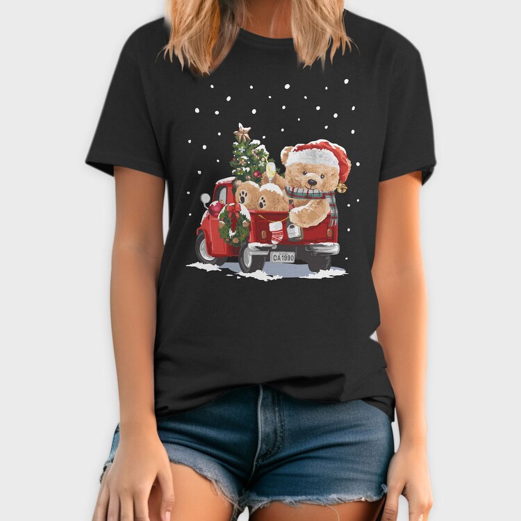 Christmas Bear Truck, Tricou Barbati (Unisex)