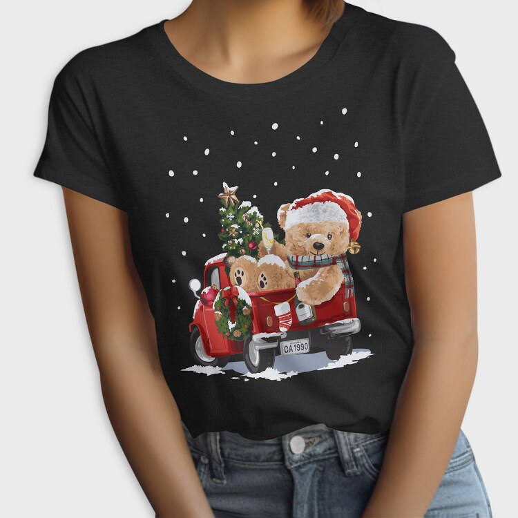 Christmas Bear Truck, Tricou Femei